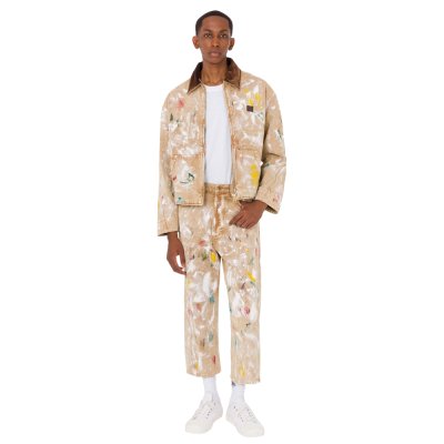 THE PRINTED STRETCH COTTON BULL TROUSERS